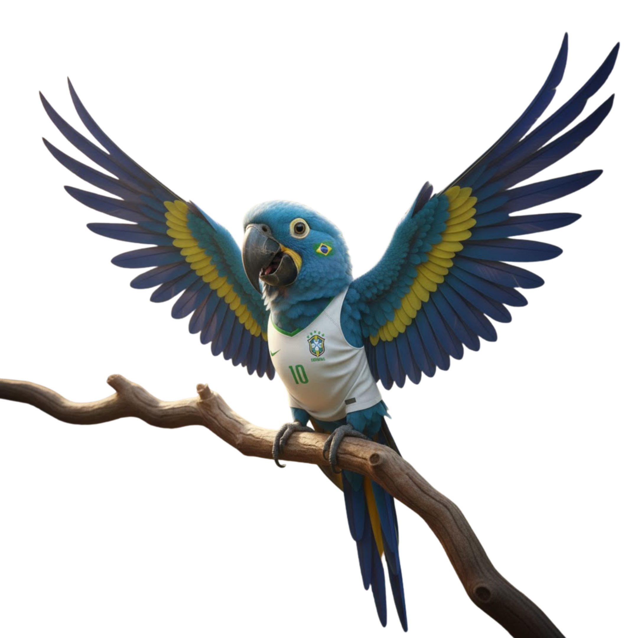 Zeca con la camiseta de la selección brasileña